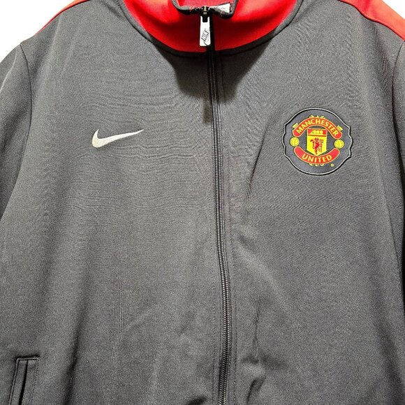 Nike Manchester United Track Jacket XL Gray/Red - Picture 3 of 8